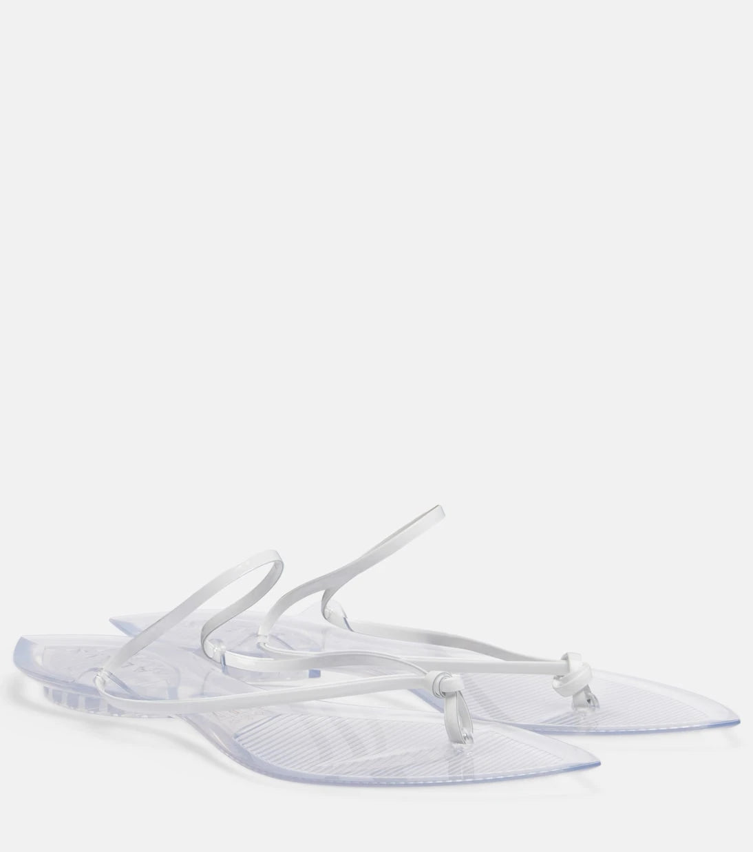 Alaïa - Invisible leather thong sandals