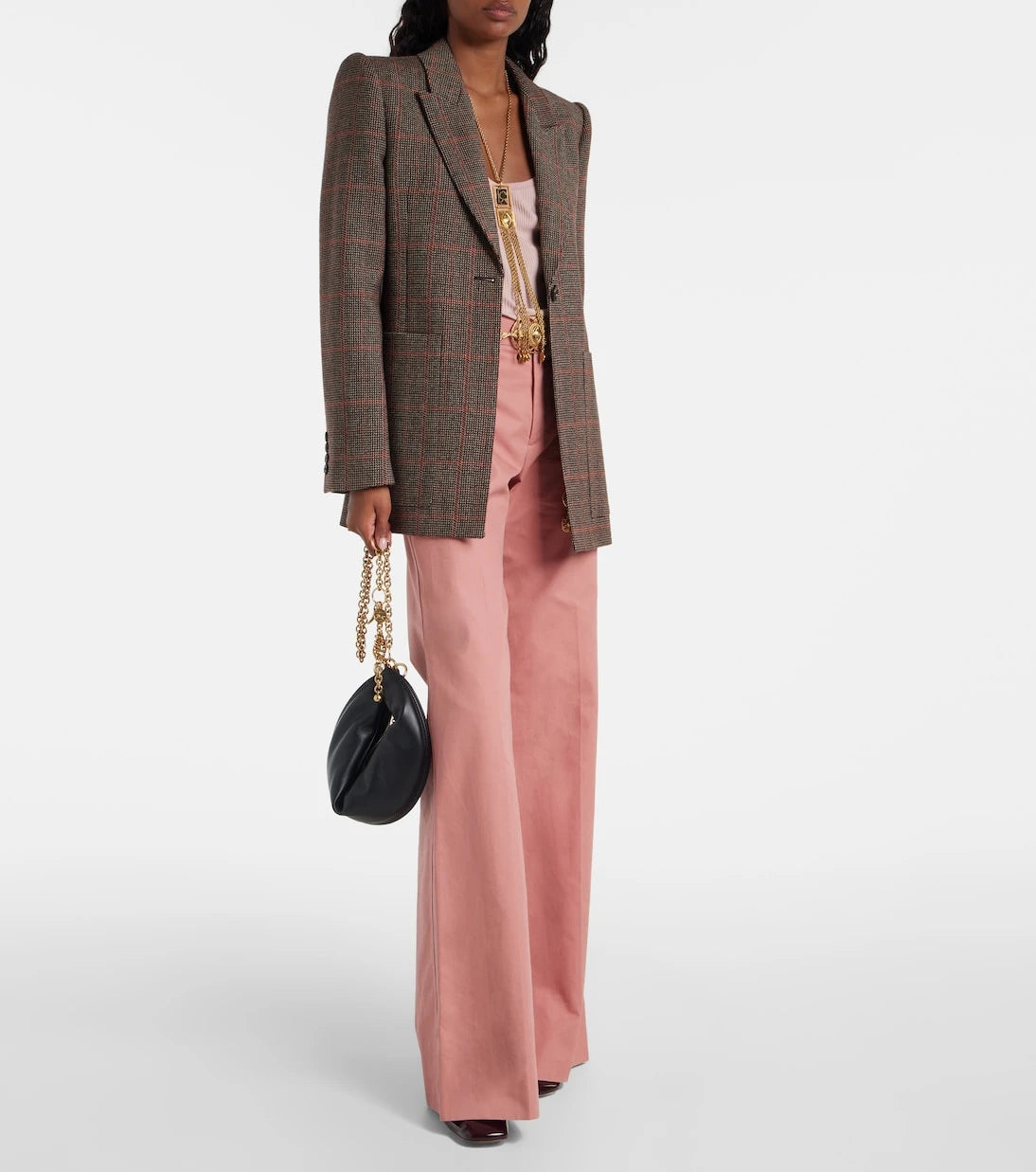 Chloé - Checked virgin wool blazer