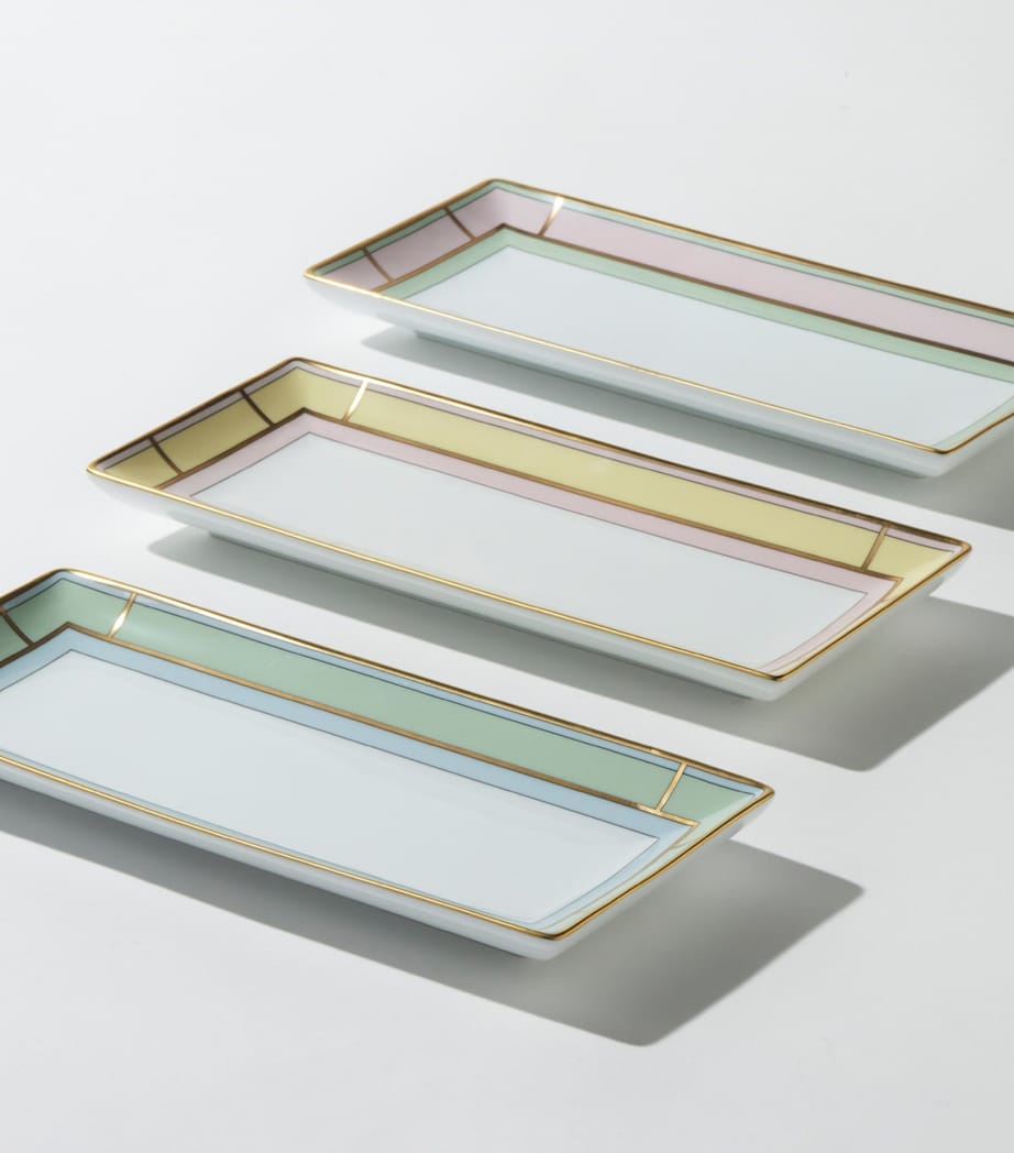 GINORI 1735 Porcelain Colonna Diva Rectangular Change Tray (28cm)