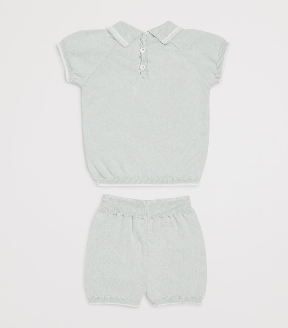 Paz Rodriguez Cotton Polo Shirt and Shorts Set (1-24 Months)