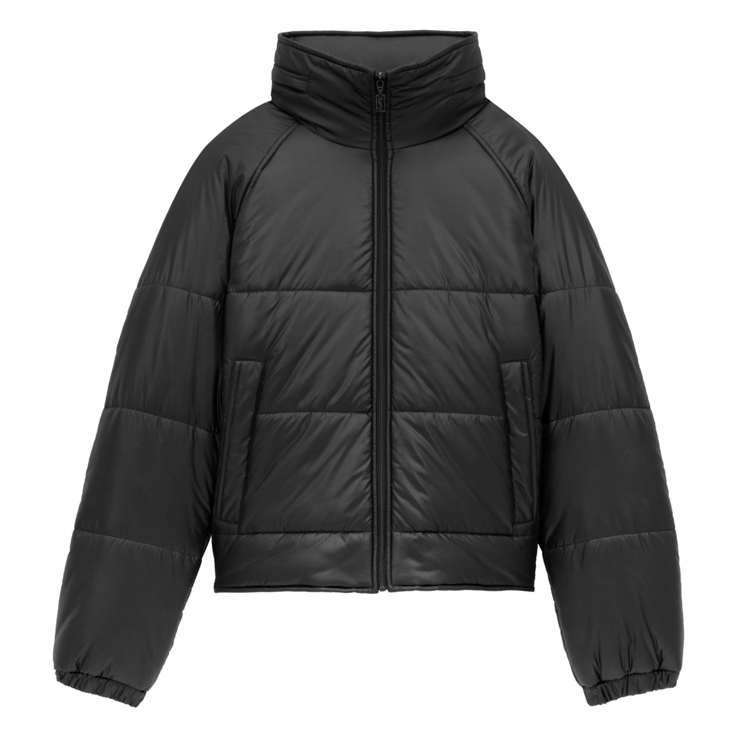 Black Quilted Puffer Jacket