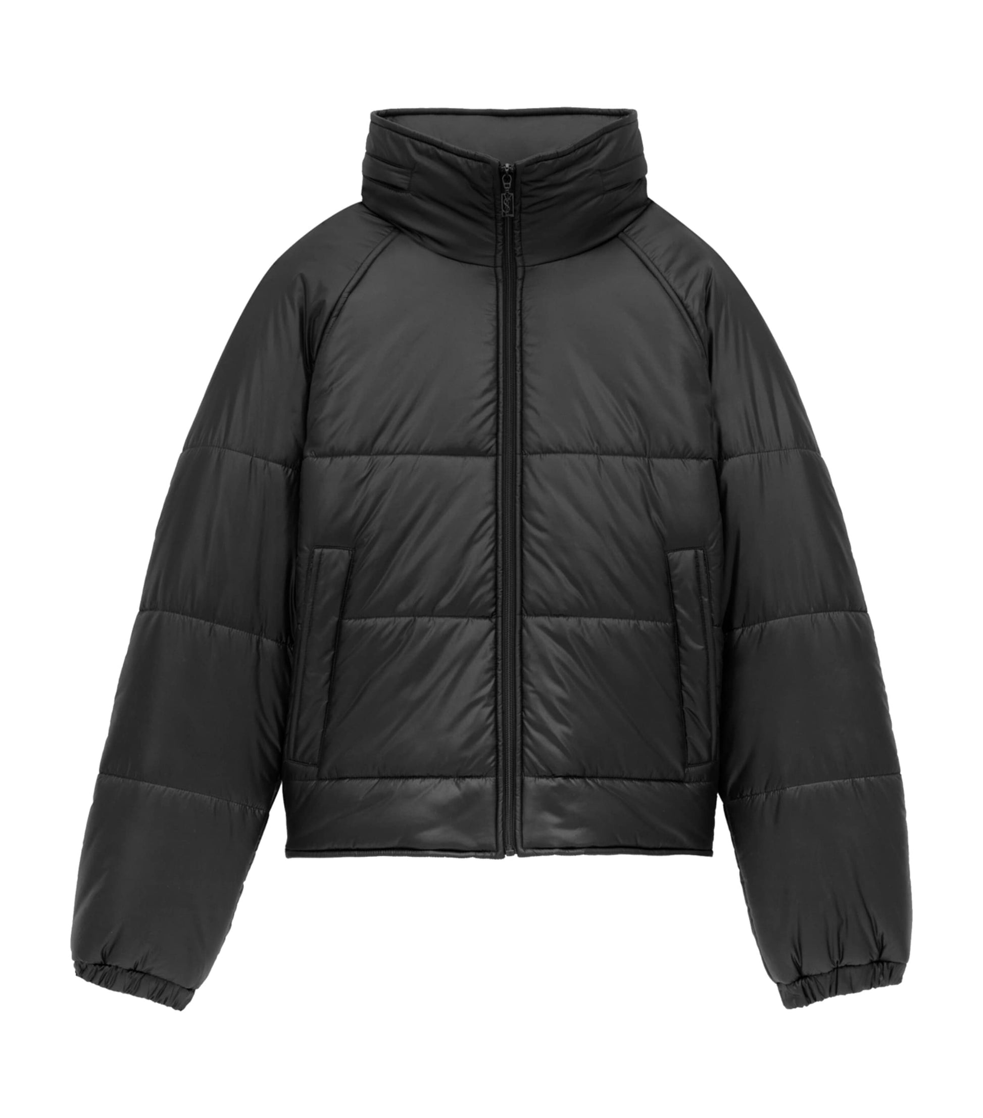 Black Quilted Puffer Jacket