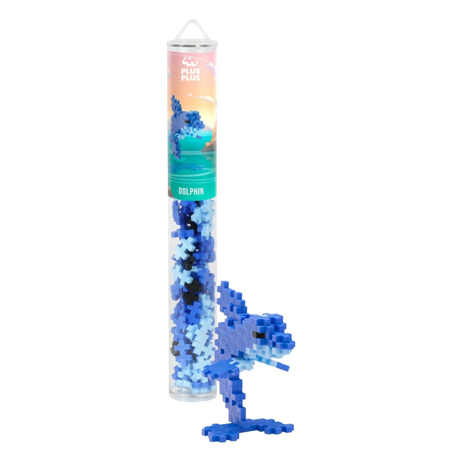Plus-Plus - Dolphin tube - 100 pieces
