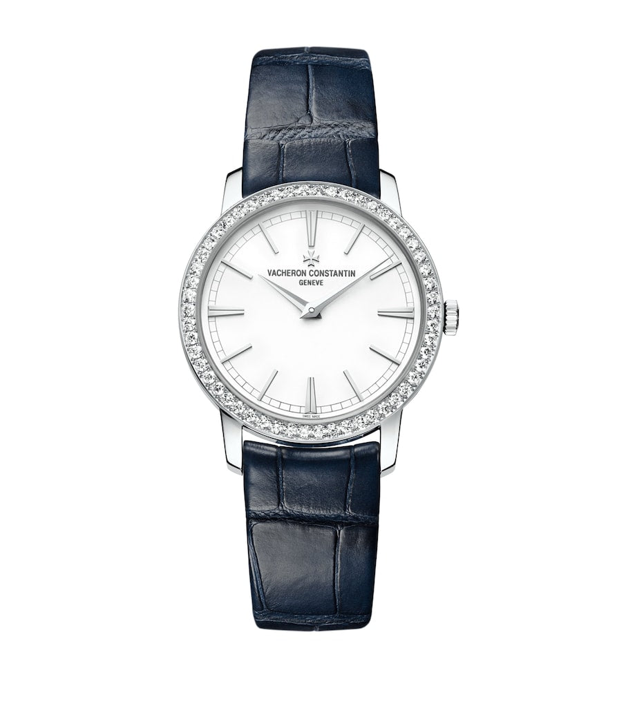 Vacheron Constantin White Gold and Diamond Traditionnelle Watch 33mm