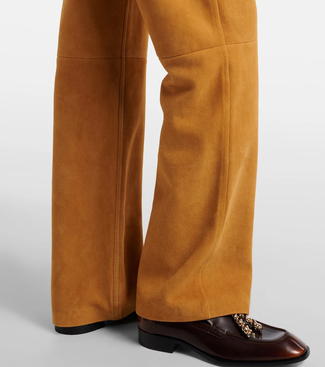 Loewe - Suede straight pants