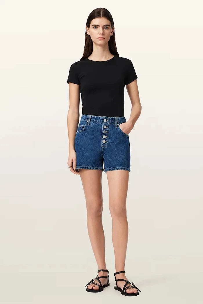 AllSaints kadın denim şort TAY