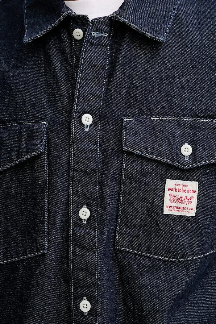 Дънкова риза от памук Levi's LS WORKER - WW x WORKWEAR