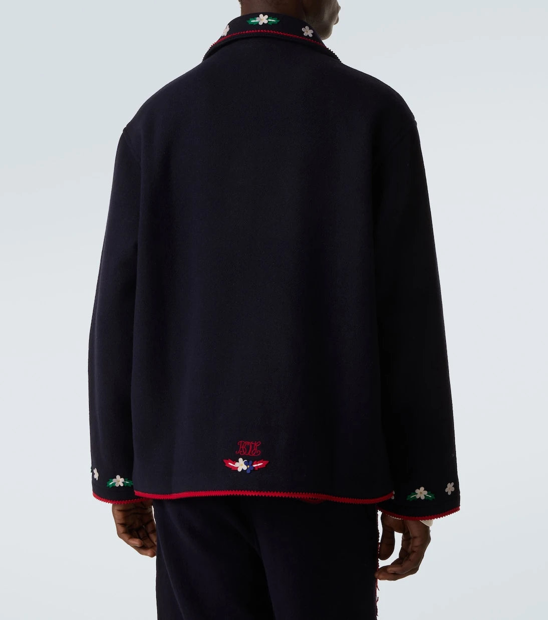 Bode - Carroll embroidered wool jacket