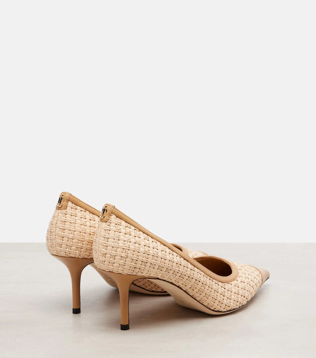 Jimmy Choo - Love 65 rafya görünümlü stilettolar