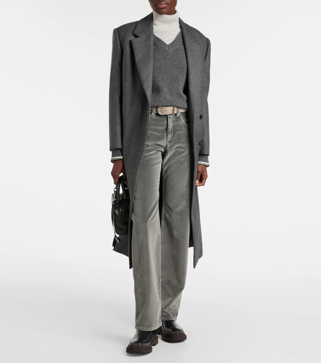 Brunello Cucinelli - Kadife düz paça pantolon