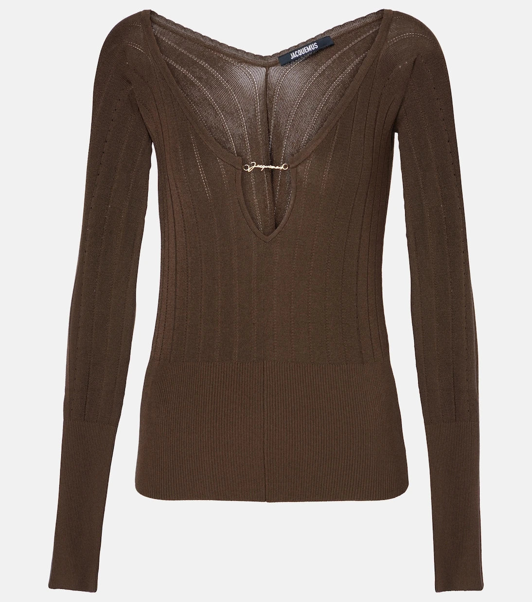 Jacquemus - Pralù logo ribbed-knit top