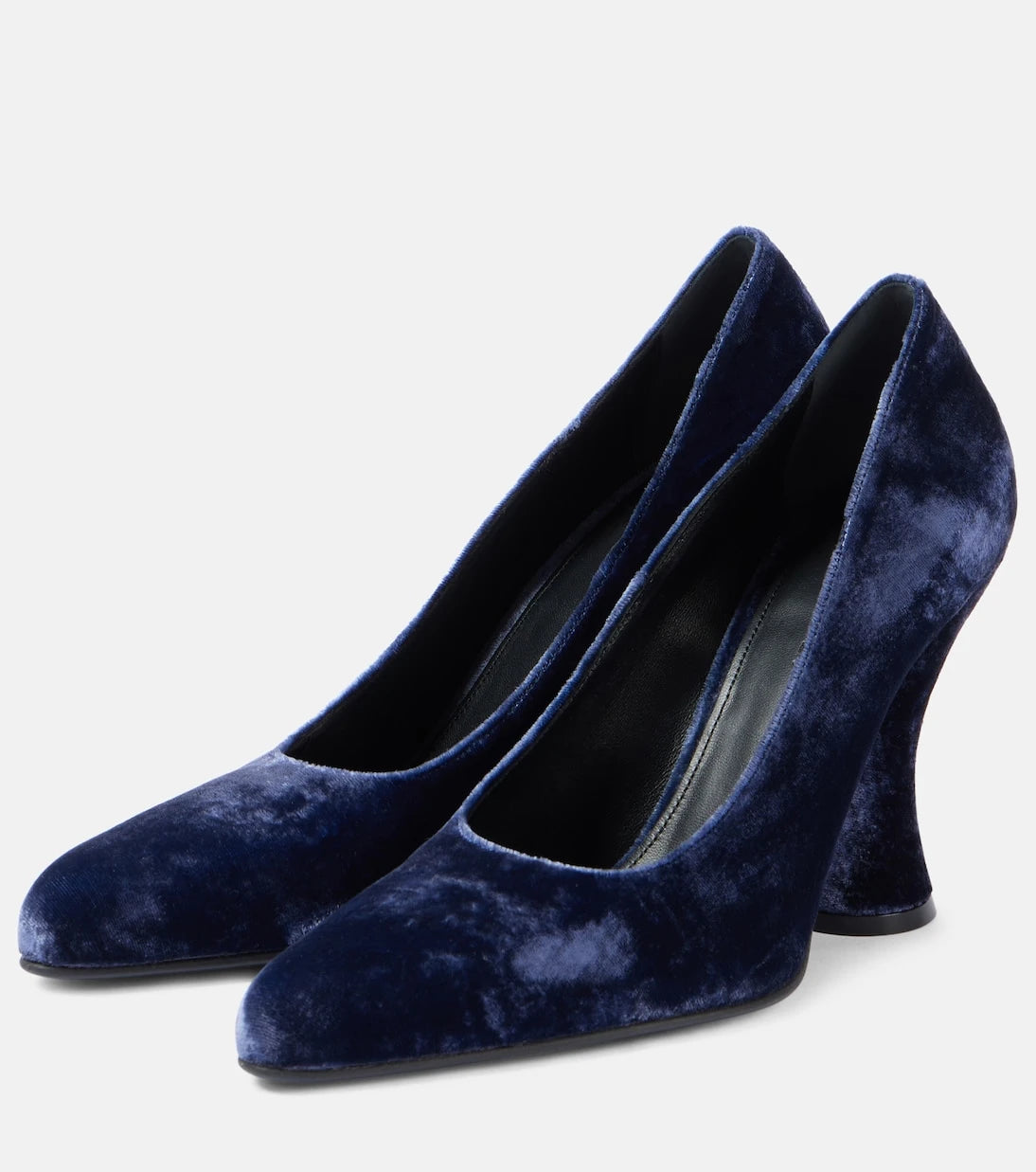 Dries Van Noten - 95 kadife topuklu ayakkabı