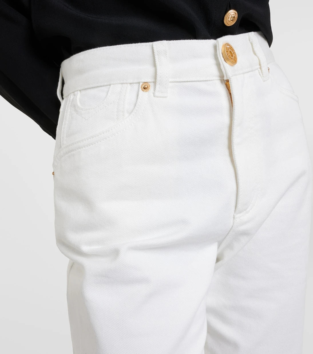 Balmain - High-rise straight jeans