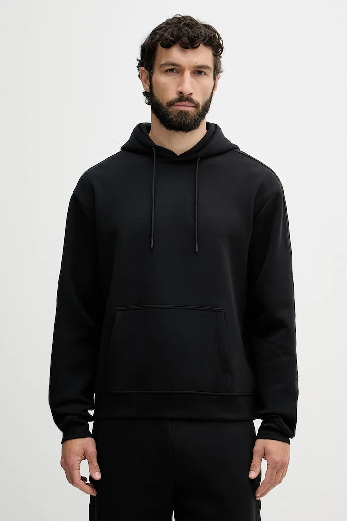 Guess kapüşonlu erkek pamuklu sweatshirt THOR