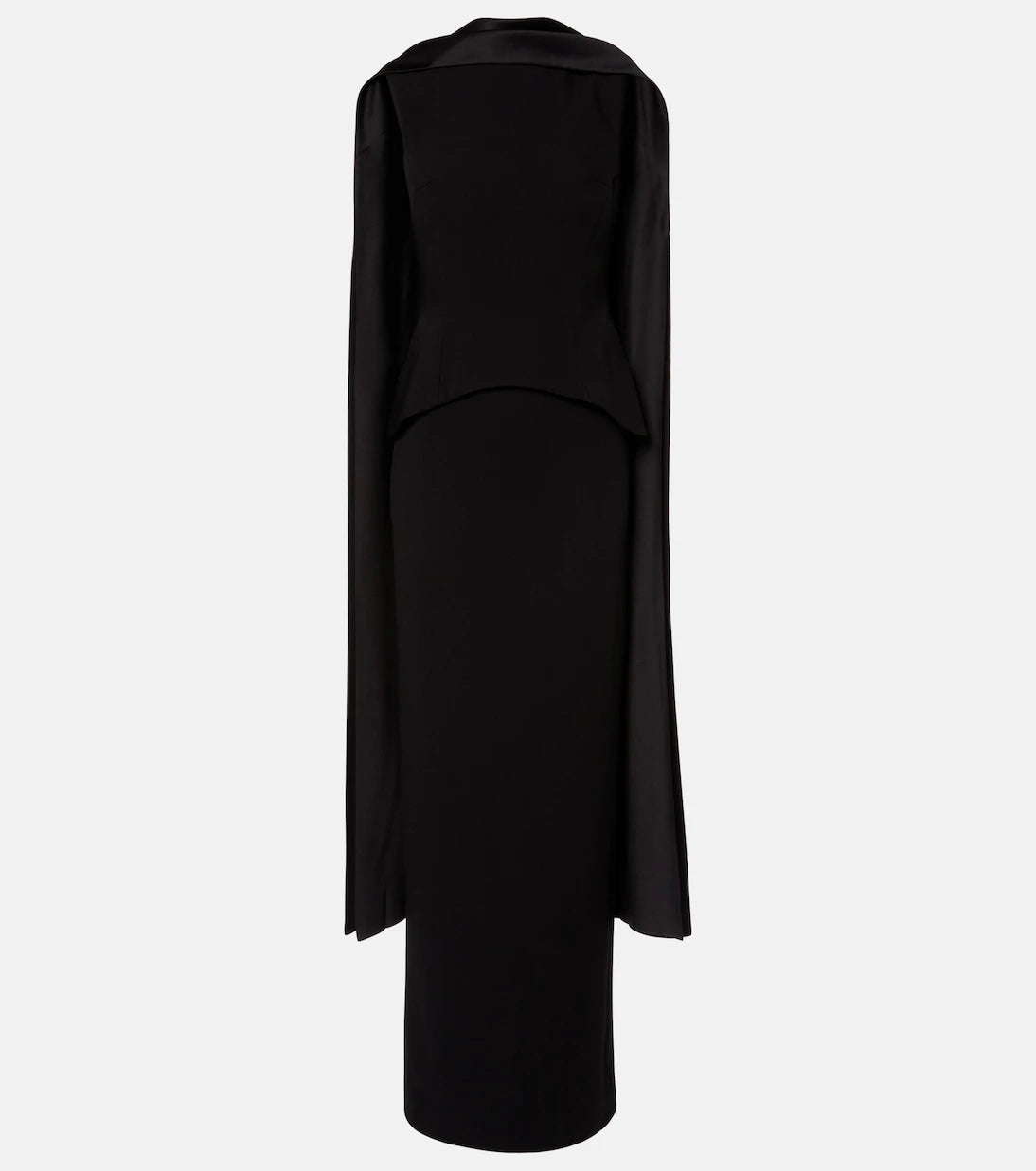 Solace London - Annie scarf-detail gown