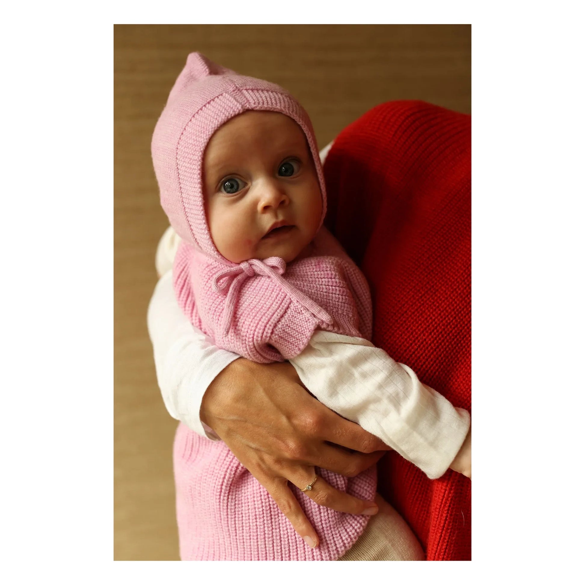 Hvid - Béguin Isidor Merino wool | Pink