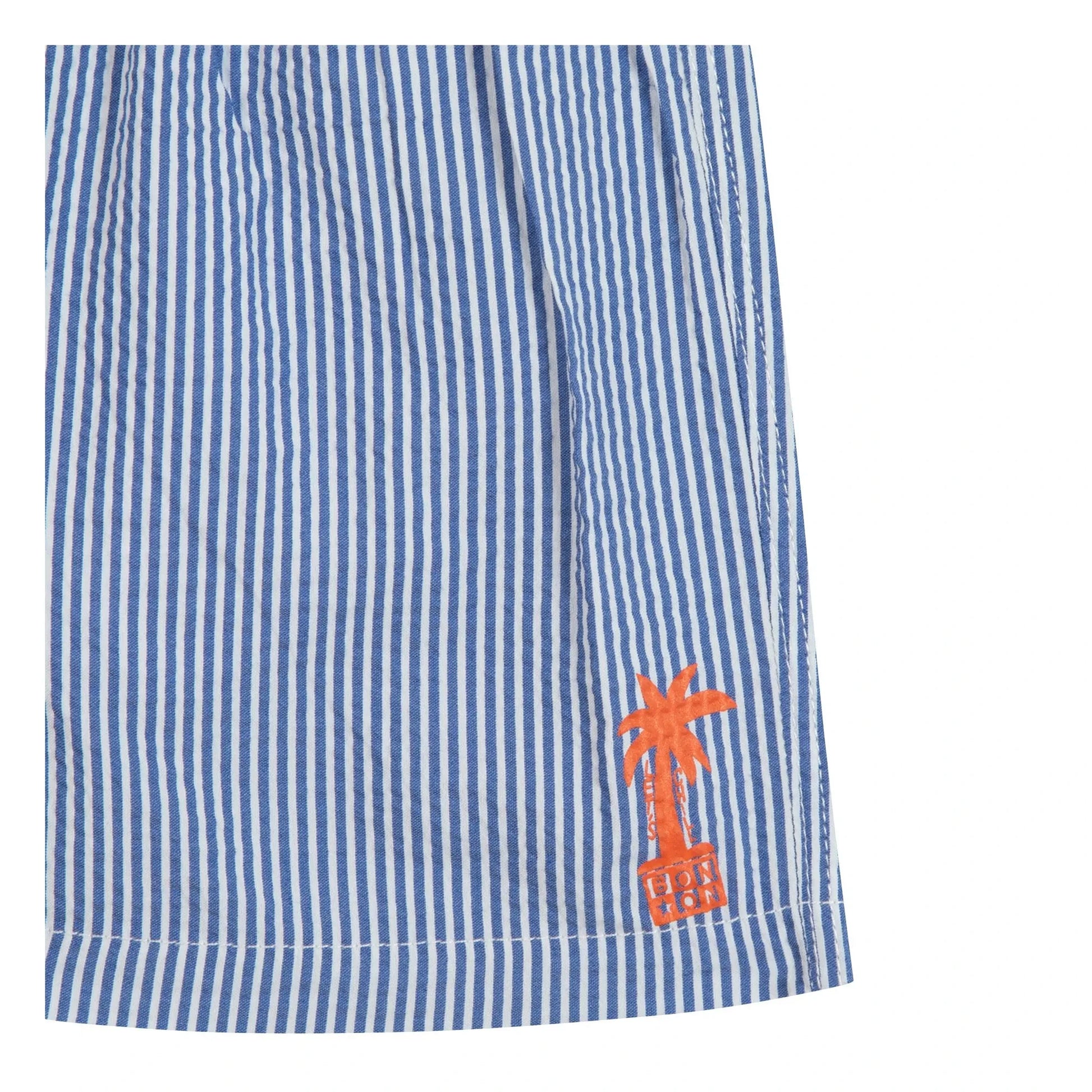 Bonton - Stripe Baby Swim Shorts | Azure blue