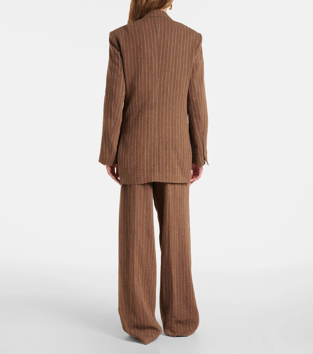 Dries Van Noten - Striped linen-blend blazer