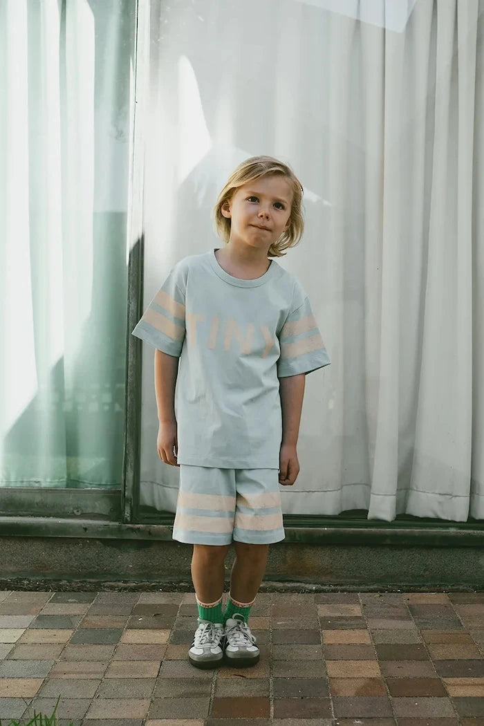 Tinycottons STRIPES LOGO SHORT Çocuk Pamuklu Kısa Şort