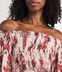 L'Agence Multi Graciela Off-The-Shoulder Smocked Top