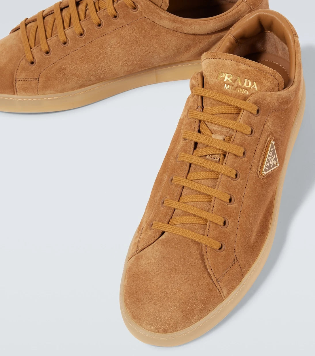 Prada - Logo suede sneakers