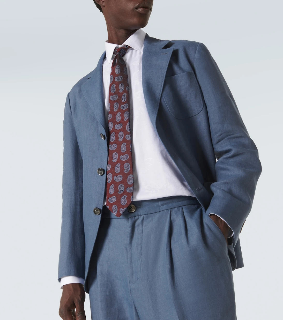 Etro - قميص قطني بنقشة بيزلي جاكار