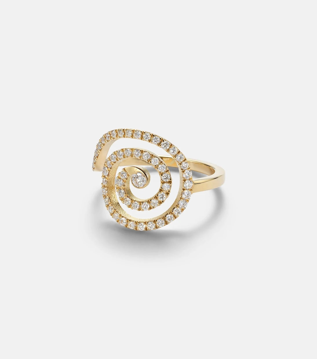 Ileana Makri - Spira 18kt gold ring with diamonds