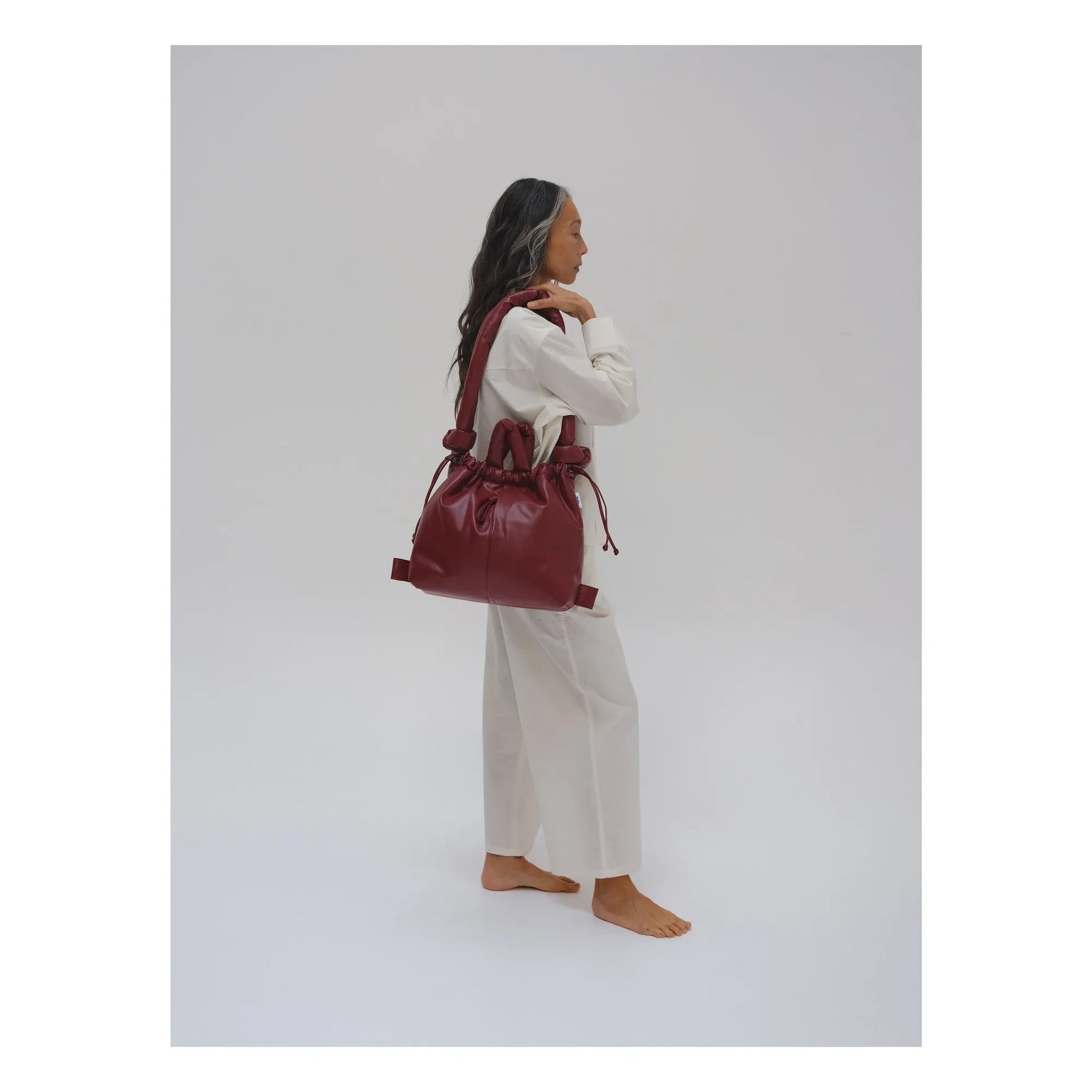 Olend - Ona Vegan Leather Bag | Cherry red