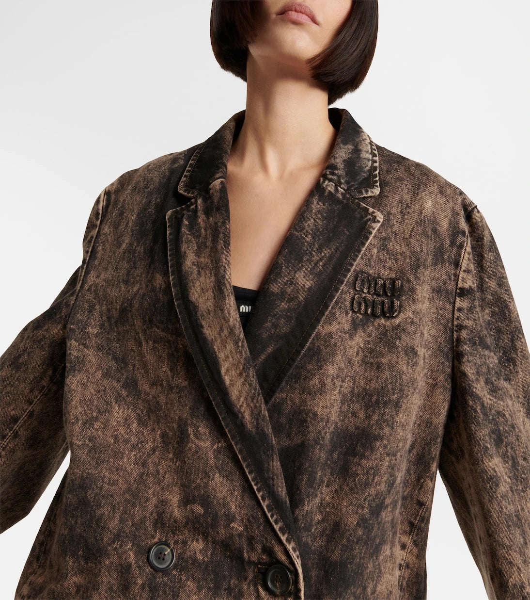 Miu Miu - Bleached denim coat