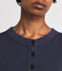 Cotton-Blend Varra Henley Top MINERAL NAVY
