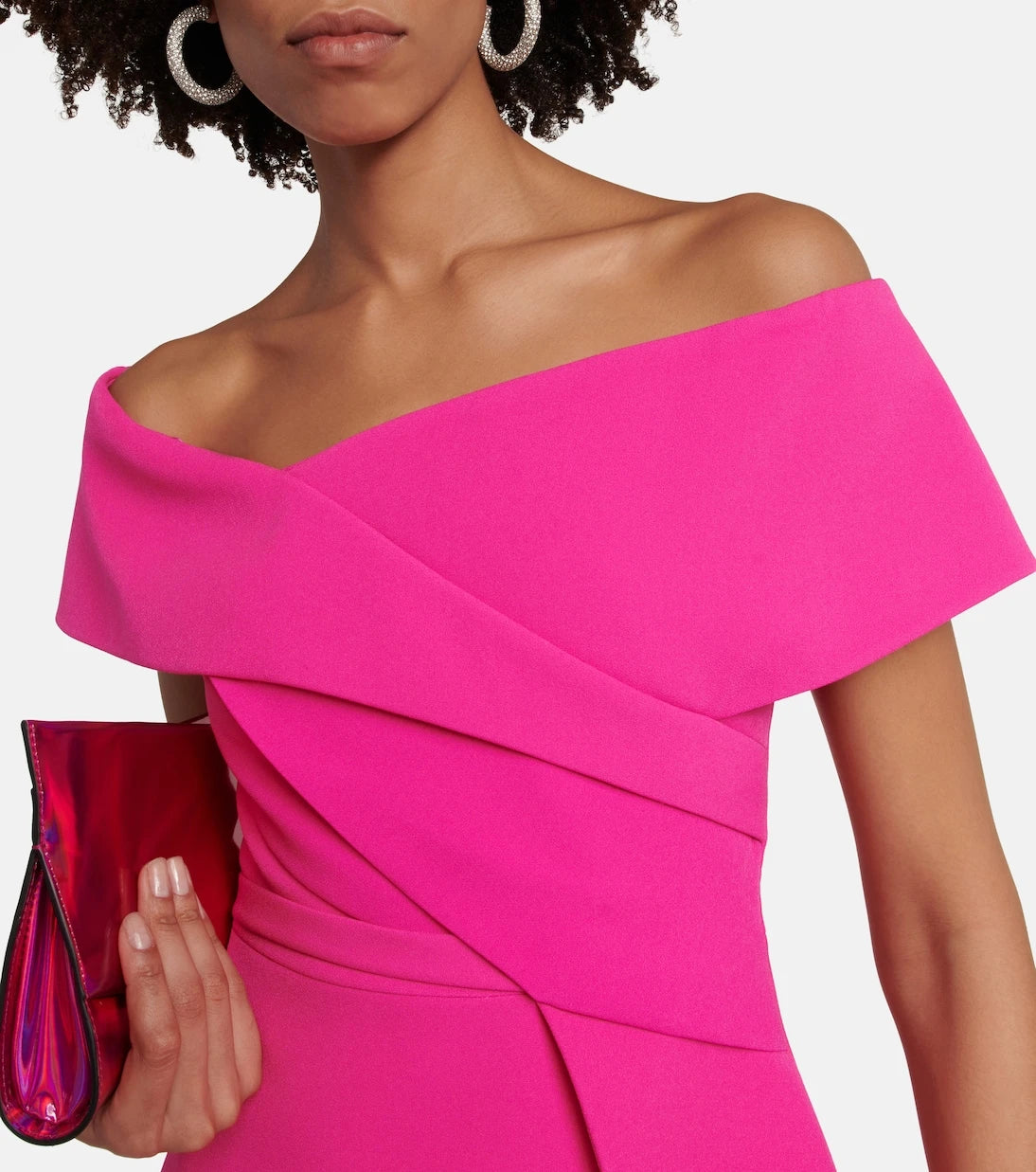 Safiyaa - Eimear off-shoulder crêpe top