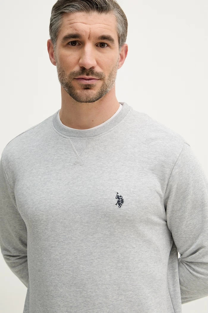 U.S. Polo Assn. erkek pamuklu sweatshirt DHM LB CREW