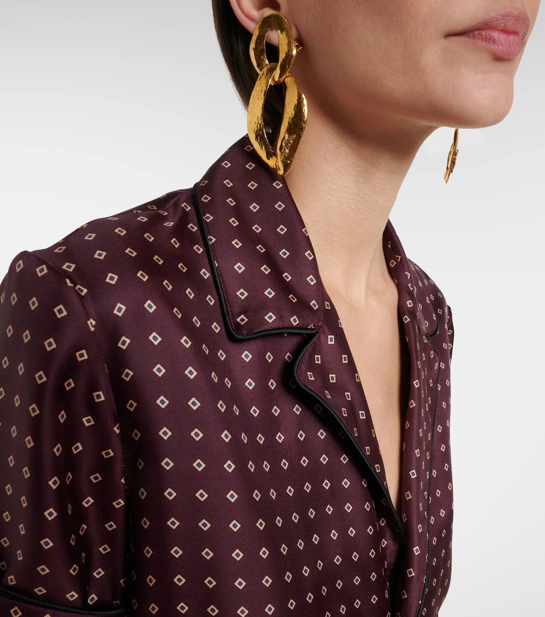 Saint Laurent - Printed silk shirt