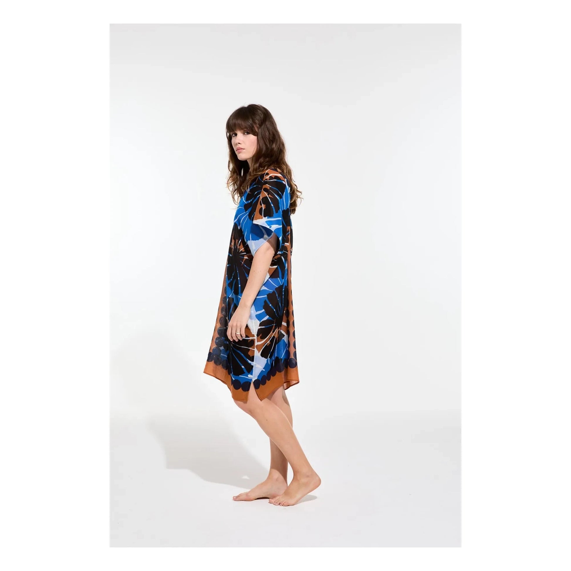 Mapoésie - Elia Pavot Cotton Dress | Blue