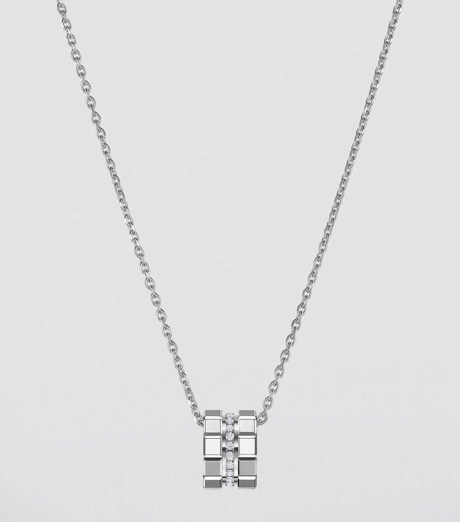 Chopard White Gold and Diamond Ice Cube Necklace