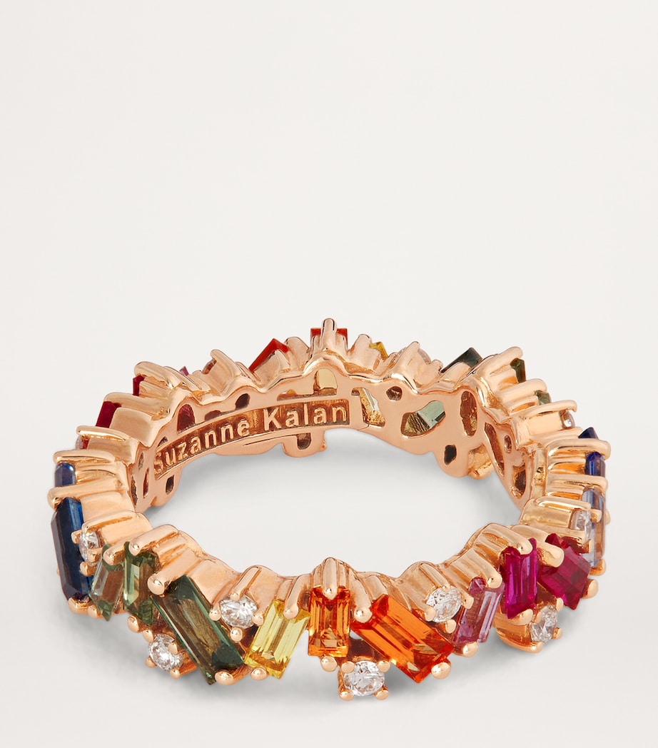 Rose Gold, Diamond and Sapphire Frenzy Eternity Ring