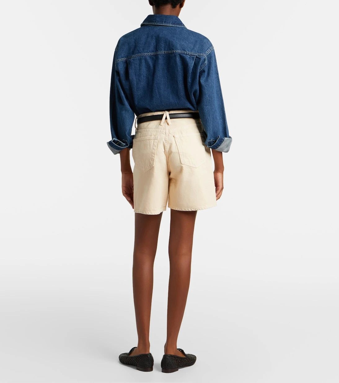 Slvrlake - Square denim shorts