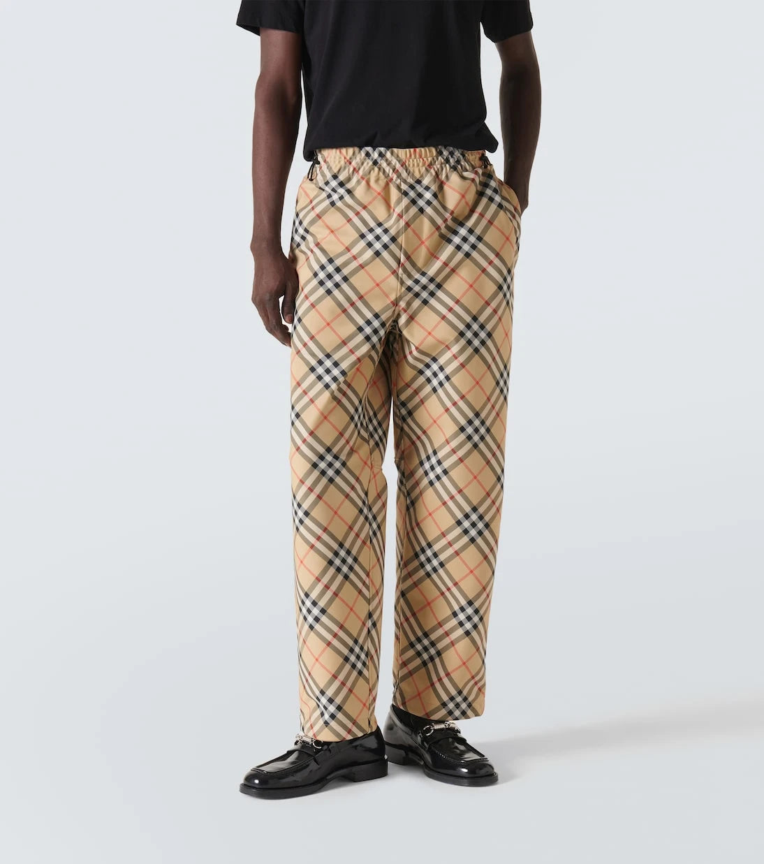 Burberry - Checked track pants