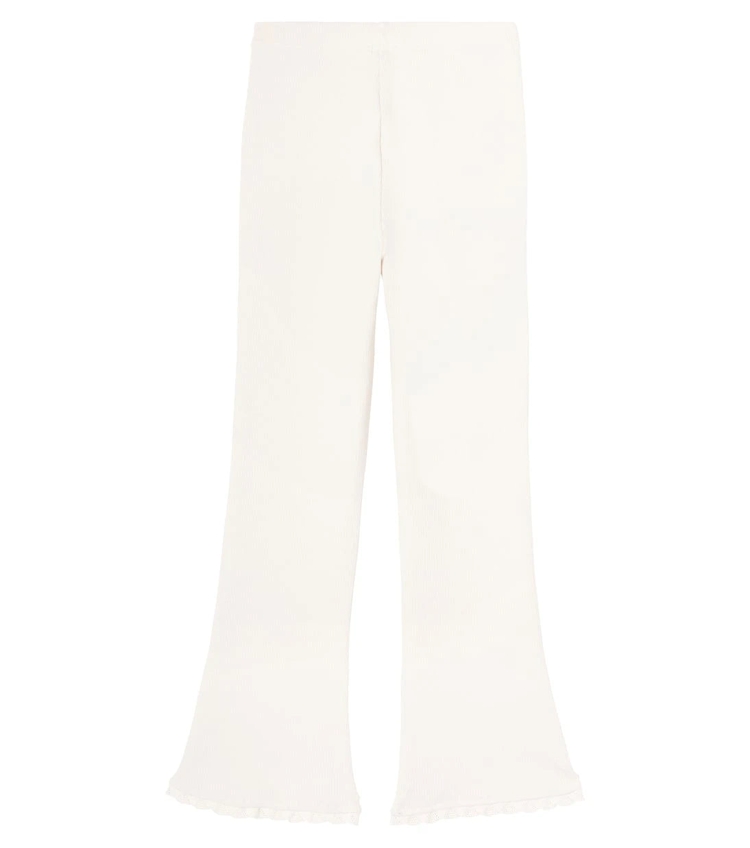 Donsje - بنطلون جينتجي واسع الساقين مكشكش من مزيج القطن