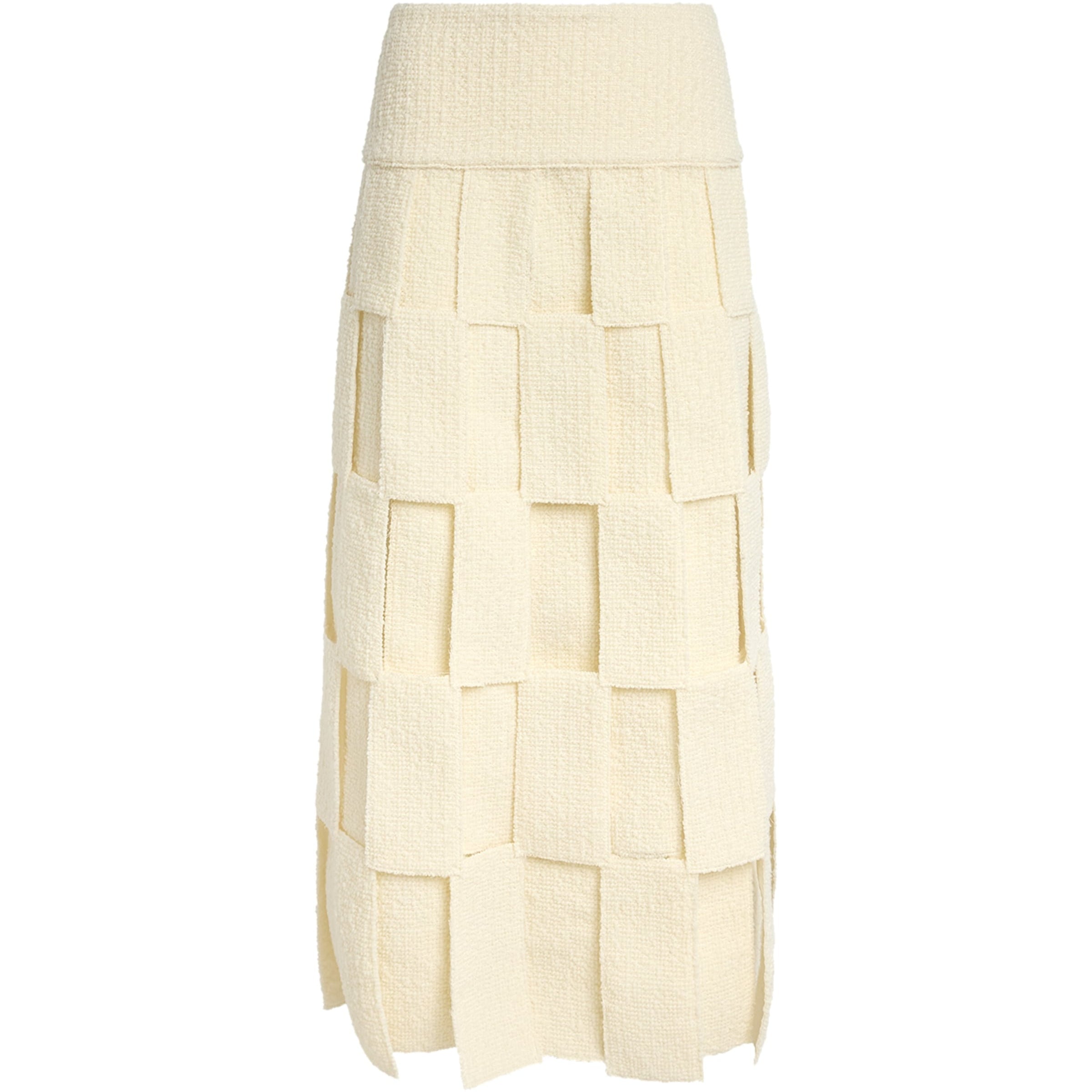 A.W.A.K.E. Mode White Rectangle Maxi Skirt