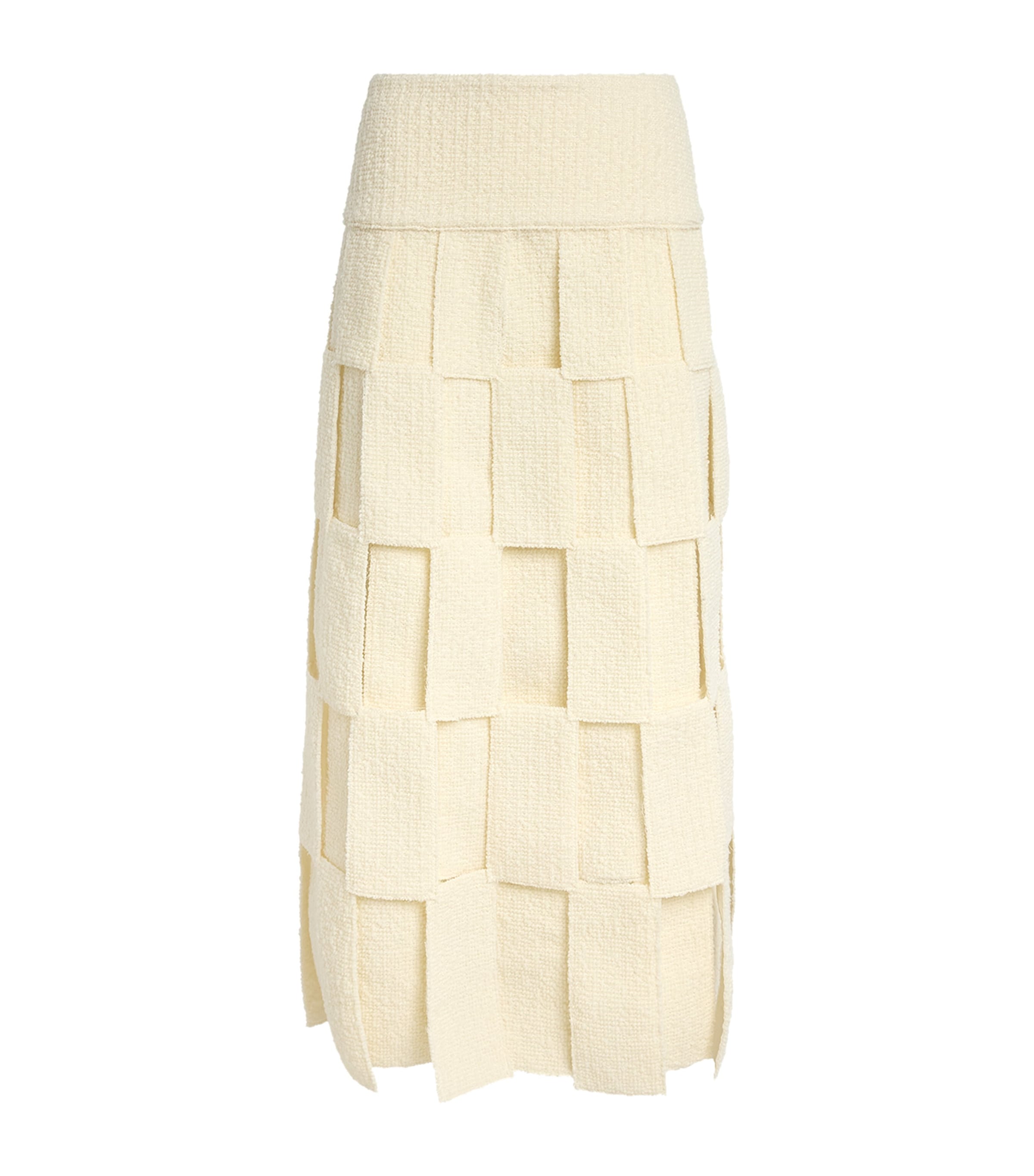 A.W.A.K.E. Mode White Rectangle Maxi Skirt