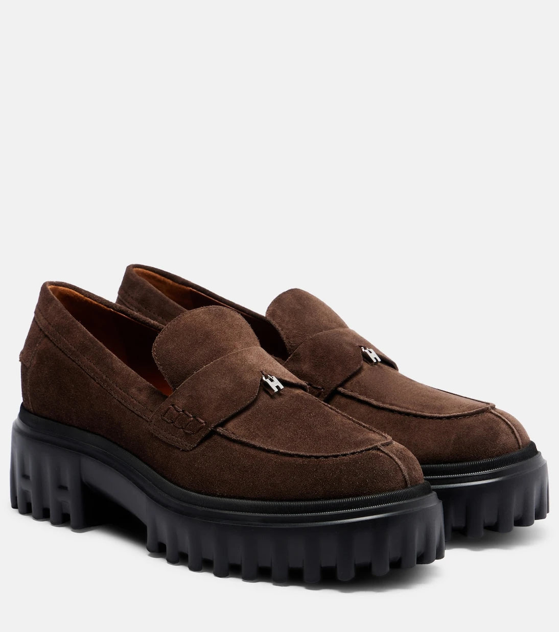 Hogan - H700 leather platform loafers