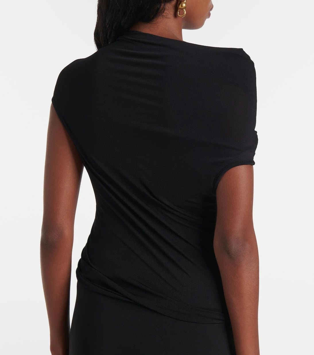 Rick Owens - Draped jersey minidress