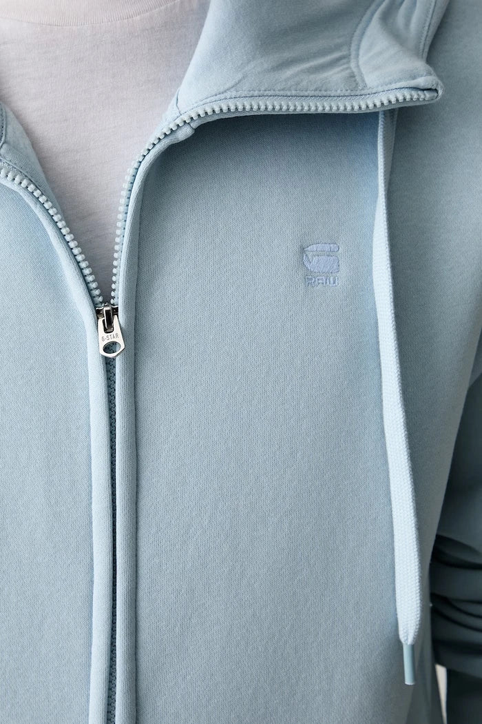 G-Star Erkek Pamuklu Fermuarlı Kapüşonlu Sweatshirt Premium Core