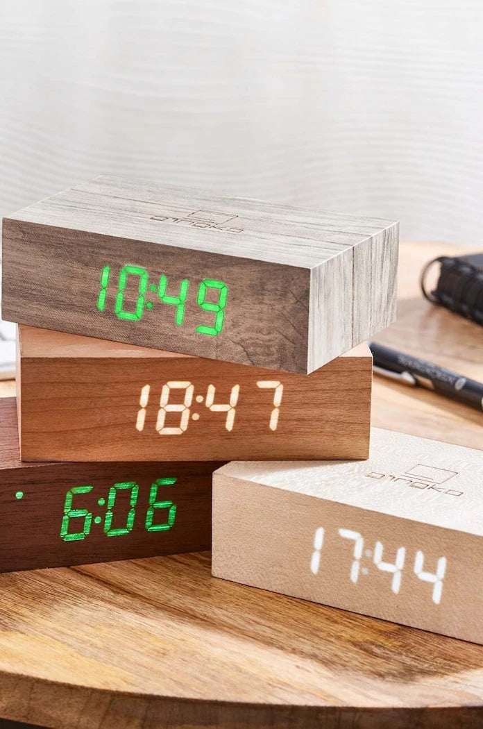 Gingko Design Flip Click Clock Masa Saati