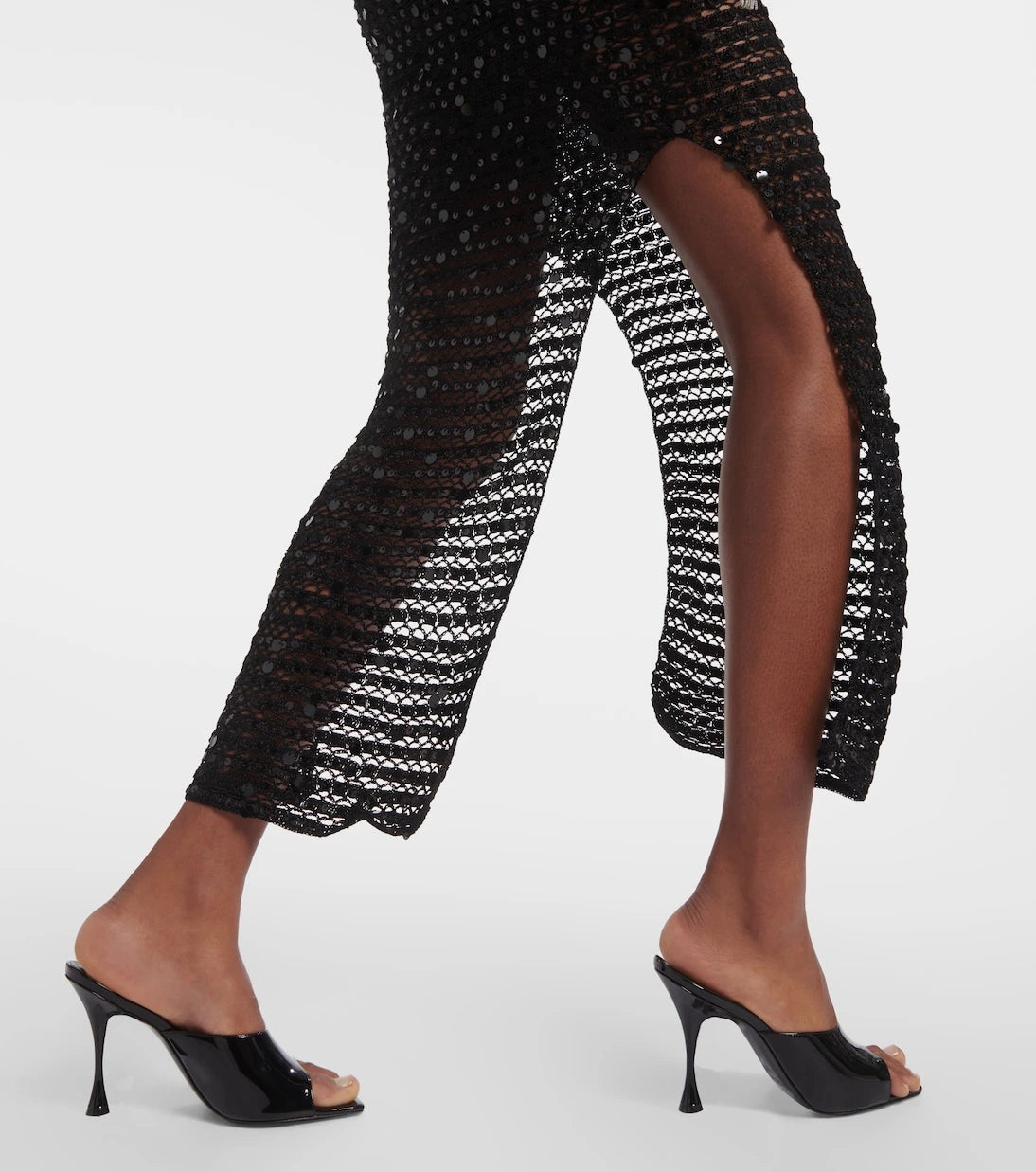 Aya Muse - Sequined open-back maxi dress