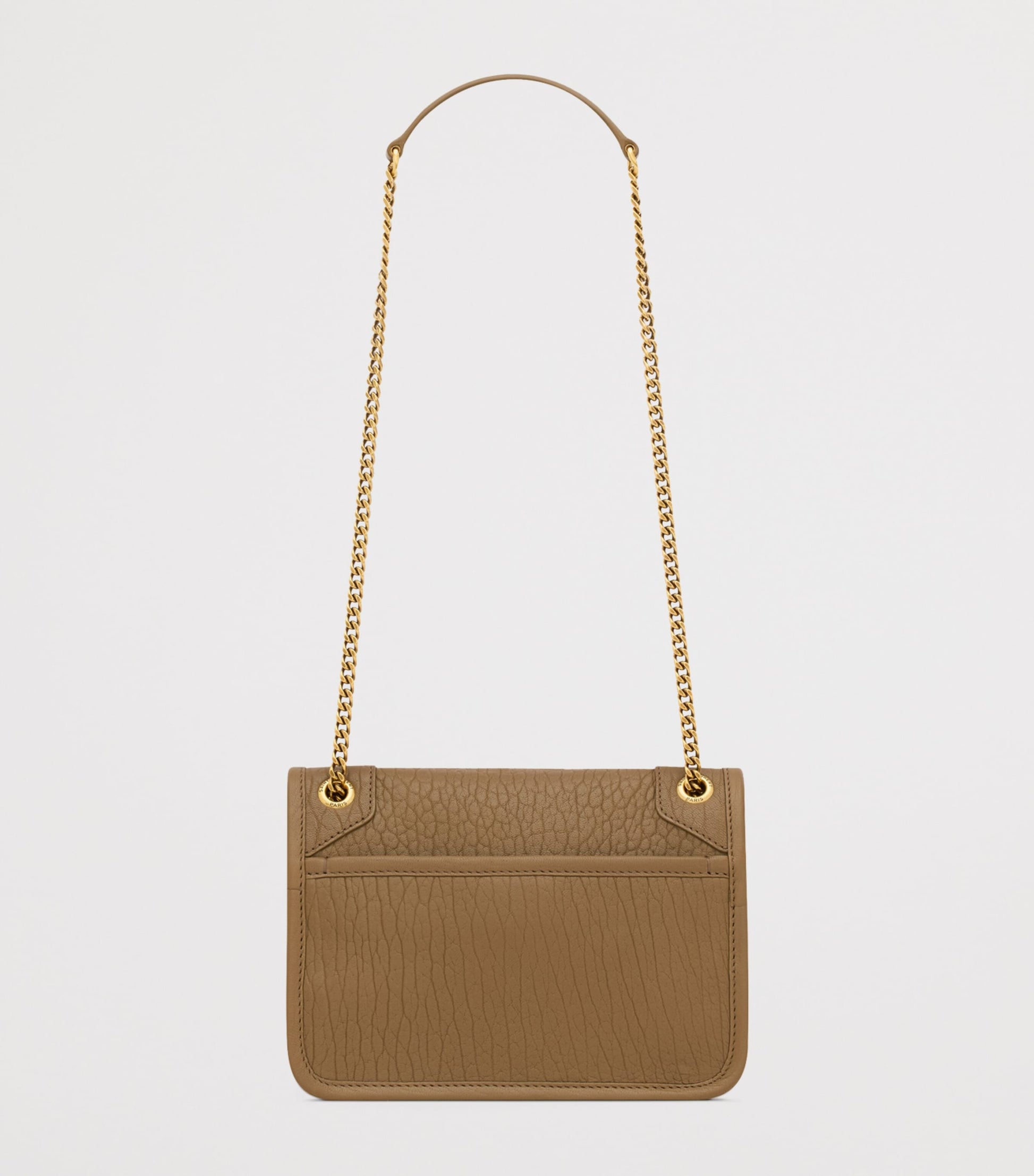 Saint Laurent Beige Mini Leather Niki Shoulder Bag