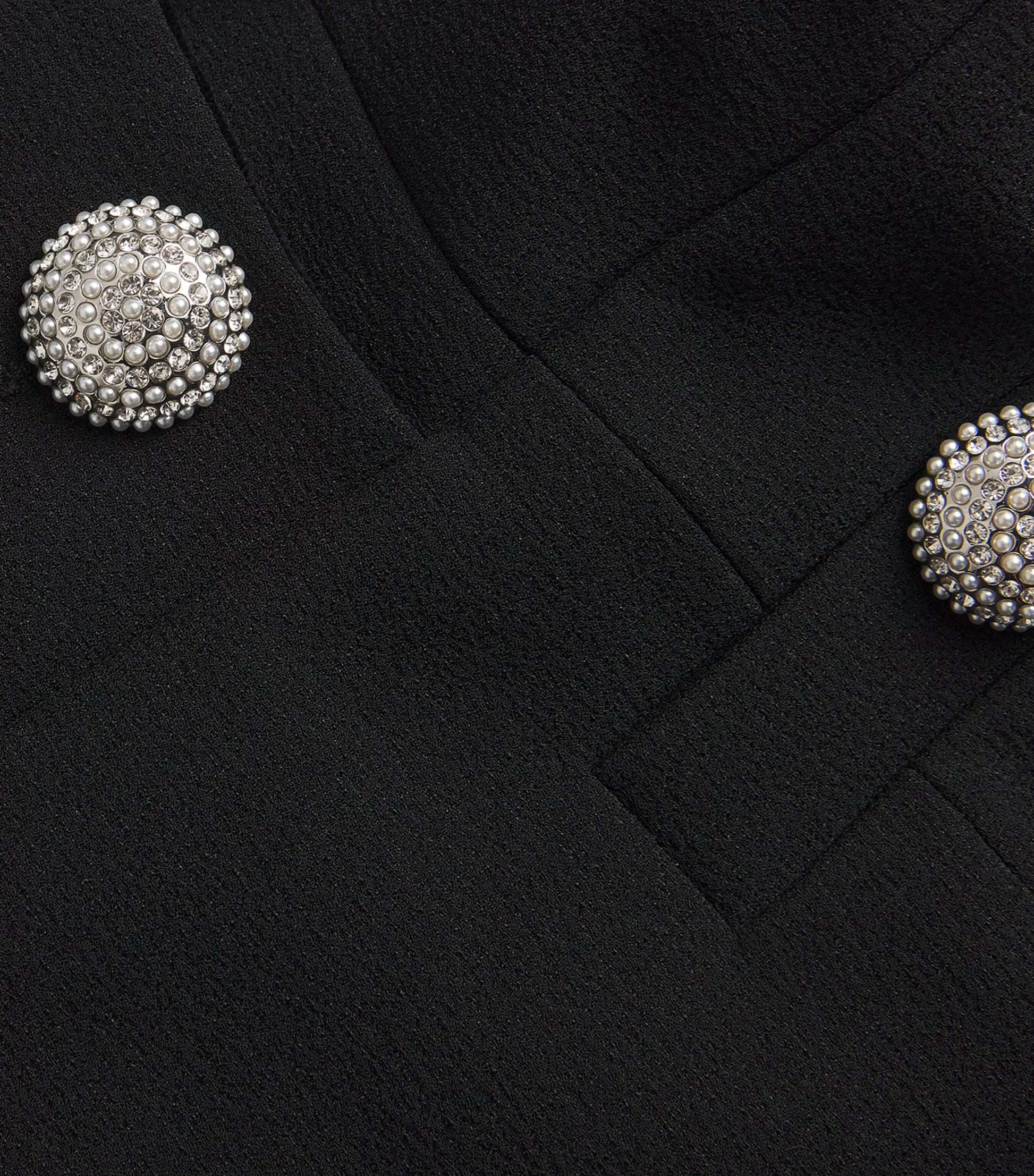 Rebecca Vallance Black Celia Tux Mini Dress