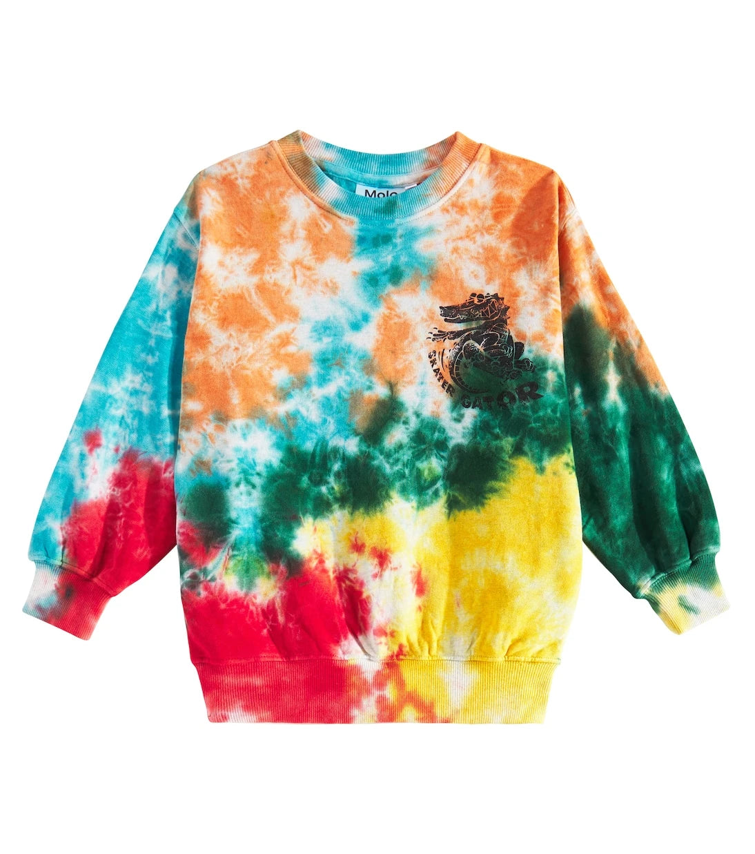 سويت شيرت قطن مصبوغ بنمط Tie-Dye من Molo - Monti
