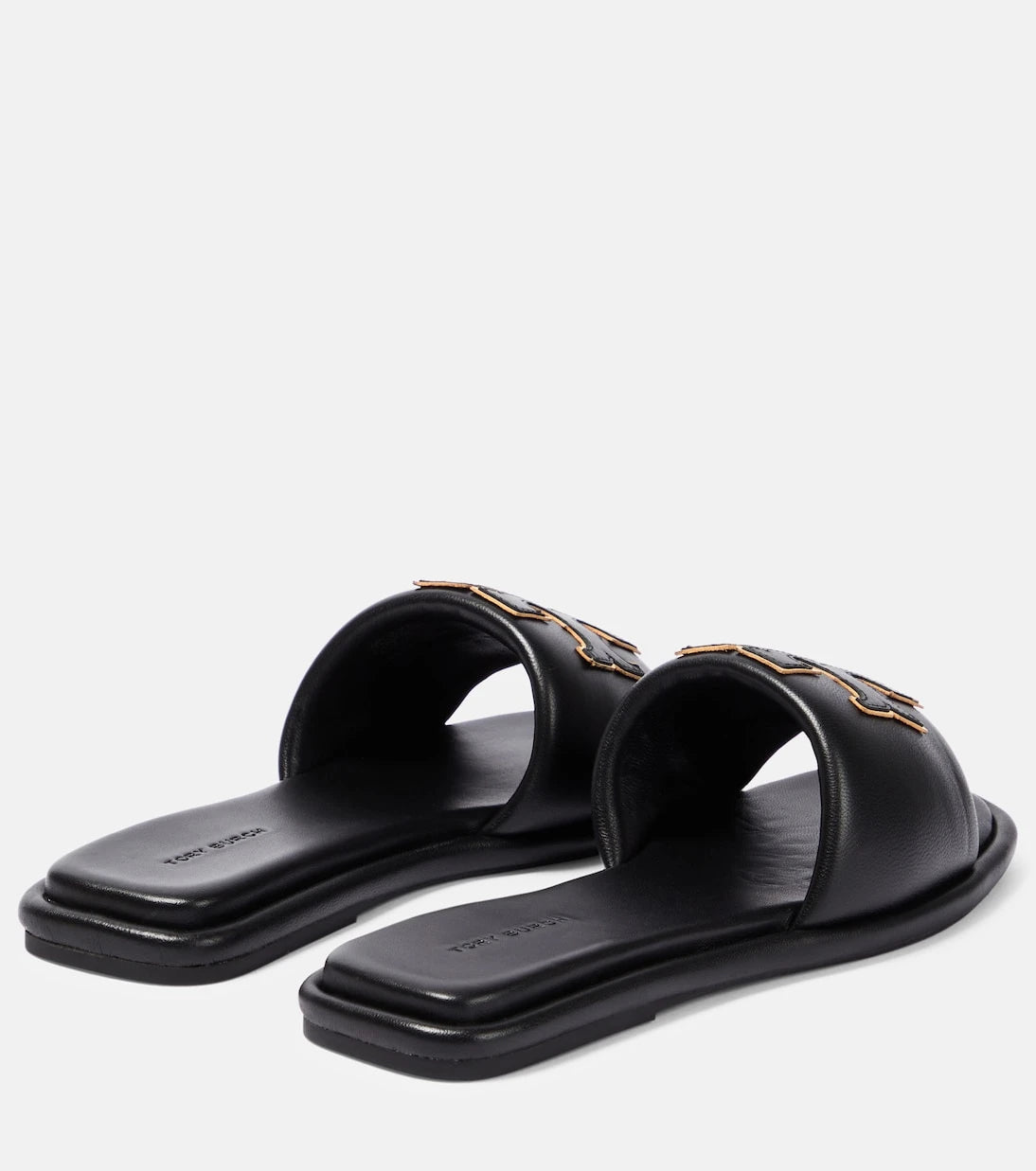Tory Burch - Double T leather slides